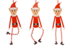 Hanging Mischievous Elf Kit - 4 Pieces - 3 - Christmas Garland and Ornaments - 10doigts.com - Christmas Garland and Ornaments – 10doigts.fr