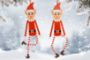 Hanging Mischievous Elf Kit - 4 Pieces - 1 - Christmas Garland and Ornaments - 10doigts.com - Christmas Garland and Ornaments – 10doigts.fr
