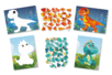 Kit de tableaux de stickers con número A5 de dinosaurios - 2 pcs - Kits de naturaleza y fauna: construye tu mini selva en casa. – 10doigts.fr