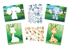 Kit cuadros pegatinas al número A5 elefante y jirafa - 2 pcs - Kits de naturaleza y fauna: construye tu mini selva en casa. – 10doigts.fr