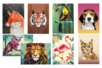 kits tableaux gommettes animaux  au numéro - Kits creativos gomets – 10doigts.fr