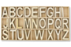 Letras mayúsculas de madera natural  - 10doigts.fr