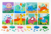 Lot de 2 kits tableaux gommettes - 8 tableaux (animaux marins + jungle) - Novedades 2026 – 10doigts.fr