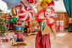 gnomo balón navidad deco - Globos, guirnaldas, serpentinas – 10doigts.fr