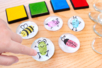 imán huella de dedos niños animales tinta - !! Viejitos tutoriales a eliminar !! – 10doigts.fr