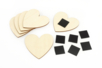Imanes corazones Madera - Imanes personalizables – 10doigts.fr