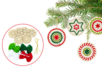 mandala de madera para tejer - Bolas de Navidad DIY – 10doigts.fr