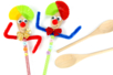 Marioneta clown con cuchara de madera - Limpiapipas – 10doigts.fr
