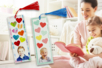 Un bonito marcador de libros para Papá y Mamá - Perforadoras fantásticas – 10doigts.fr