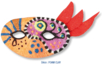 Lobo decorado con pasta a modelar FOAM CLAY - Máscaras creativas para niños – 10doigts.fr
