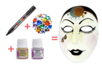máscara pierrot adulto - Máscaras creativas para niños – 10doigts.fr