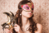 máscara veneciana negra - Máscaras carnaval – 10doigts.fr