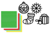 Kit atrapasol Navidad + papeles de seda - 4 unidads - Decoraciones de ventanas Noël – 10doigts.fr