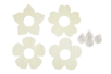 material Kit flores atrapasol de madera - 4 unidads - Suspensiones decorativas de madera – 10doigts.fr