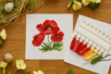 Cross-Stitch Kit: Poppies - 2 - Sewing Kits - 10doigts.com - Sewing Kits – 10doigts.fr