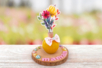 Mini Wooden Vases + Bouquets - 3 Pieces - 3 - Vases and Soliflores to Decorate - 10doigts.com - Vases and Soliflores to Decorate – 10doigts.fr