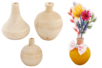 Mini Wooden Vases + Bouquets - 3 Pieces - 5 - Vases and Soliflores to Decorate - 10doigts.com - Vases and Soliflores to Decorate – 10doigts.fr