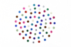 Round Self-Adhesive Rhinestones, Multicolored - 72 pcs - 8 - Sticker rhinestones - 10doigts.com - Sticker rhinestones – 10doigts.fr