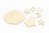 Wooden Sky Mobile to Assemble - 2 - Wooden Decorative Suspensions - 10doigts.com - Wooden Decorative Suspensions – 10doigts.fr