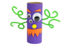 monstruos de Halloween con rollo de cartón de papel higiénico - Actividades manuales Halloween – 10doigts.fr