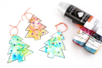 Marbled Tree Ornaments - Shaving Foam - 1 - Christmas Tree Ornement Crafts - 10doigts.com - Christmas Tree Ornement Crafts – 10doigts.fr