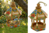Wooden Kiosk Birdhouse - 21 cm - 3 - Wooden Birdhouses and Feeders - 10doigts.com - Wooden Birdhouses and Feeders – 10doigts.fr