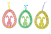 Huevos de Pascua de Madera para colgar - Kits creativos de Pascua – 10doigts.fr