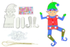 Articulated Elf Suspension Kit - 6 Pieces - 5 - Christmas Creative Kits for Children - 10doigts.com - Christmas Creative Kits for Children – 10doigts.fr