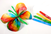 Mariposas con papel difusor y rotuladores - Limpiapipas – 10doigts.fr