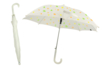 White Decoratable Umbrella - Child Size - 1 - Opaque Plastic - 10doigts.com - Opaque Plastic – 10doigts.fr