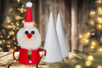 Papá Noel con cono de poliestireno - Cascabeles y campanitas – 10doigts.fr