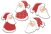 Decorated Wooden Santa Clauses - 8 Pieces - 1 - Painted Wooden Decor - 10doigts.com - Painted Wooden Decor – 10doigts.fr