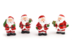 Santa Claus Resin Figures - 4 Pieces - 1 - Small Christmas Decorations - 10doigts.com - Small Christmas Decorations – 10doigts.fr