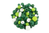 Wooden Beads in Shades of Green - 70 Beads - 1 - Wood Beads - 10doigts.com - Wood Beads – 10doigts.fr