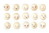 Wooden Beads Faces Ø 1.5 cm - 15 Pieces - 1 - Wood Beads - 10doigts.com - Wood Beads – 10doigts.fr