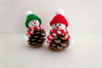 Mini Knitted Caps - 6 Pieces - 4 - Small Christmas Decorations - 10doigts.com - Small Christmas Decorations – 10doigts.fr