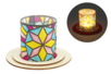 Christmas Lantern Kit, Stained Glass Effect - 6 Pieces - 1 - Christmas Lanterns - 10doigts.com - Christmas Lanterns – 10doigts.fr