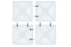 plato cuadrado abalorios para planchar maxi - Abalorios para planchar 1 cm – 10doigts.fr