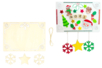 Plaque de Porte Noël en bois avec 3 suspension - Christmas Wooden Objects – 10doigts.fr