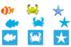 pochoir mer - Animal Stencils – 10doigts.fr