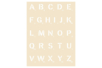 Plantilla alfabeto scrabble - 20 x 30 cm - Plantilla alfabeto – 10doigts.fr