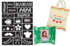 Removable Adhesive Stencils - 19 Detachable Designs - 1 - Adhesive Stencils - 10doigts.com - Adhesive Stencils – 10doigts.fr