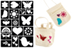 Flexible Adhesive Stencils - Hearts and Nature - 1 - Adhesive Stencils - 10doigts.com - Adhesive Stencils – 10doigts.fr