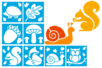 Autumn Theme Stencils - 8 Pieces - 1 - Nature Stencils - 10doigts.com - Nature Stencils – 10doigts.fr