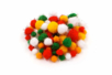 Pompones metalizados brillantes - 72 unidads - Pompones para manualidades creativas – 10doigts.fr