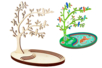 Wooden Jewelry Tree "lyric" - 1 - Jewelry Boxes and Holders - 10doigts.com - Jewelry boxes and displays: the perfect case for your creations – 10doigts.fr