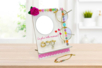 Wooden Jewelry Holder with Mirror - 2 - Jewelry Boxes and Holders - 10doigts.com - Jewelry boxes and displays: the perfect case for your creations – 10doigts.fr