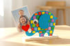 Porta-fotos Elefante de madera Elmer - Marcos de fotos de madera – 10doigts.fr
