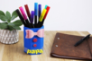 Portalápices PAPA - Adhesivos coloridos y Masking tape – 10doigts.fr