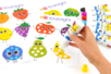 Frutas de sellar - juego de colores - Tintes líquidos – 10doigts.fr